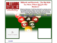 Tablet Screenshot of billiardsandbarstools.net